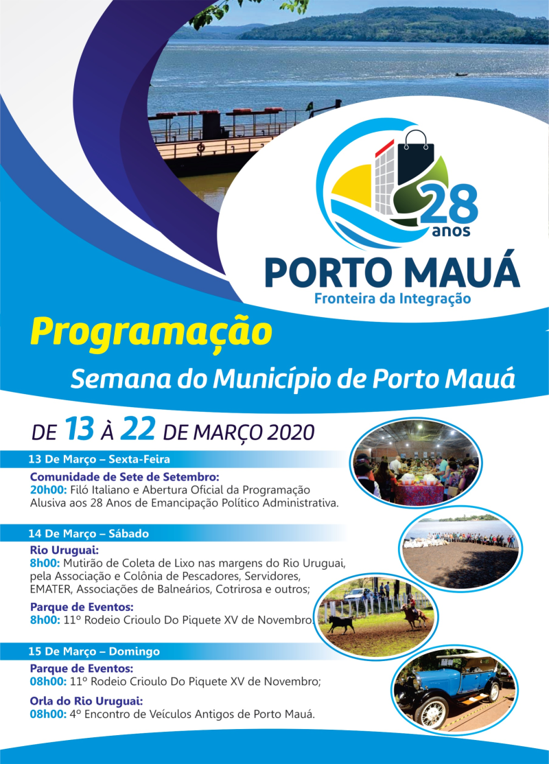 Programação Semana do Município 2020